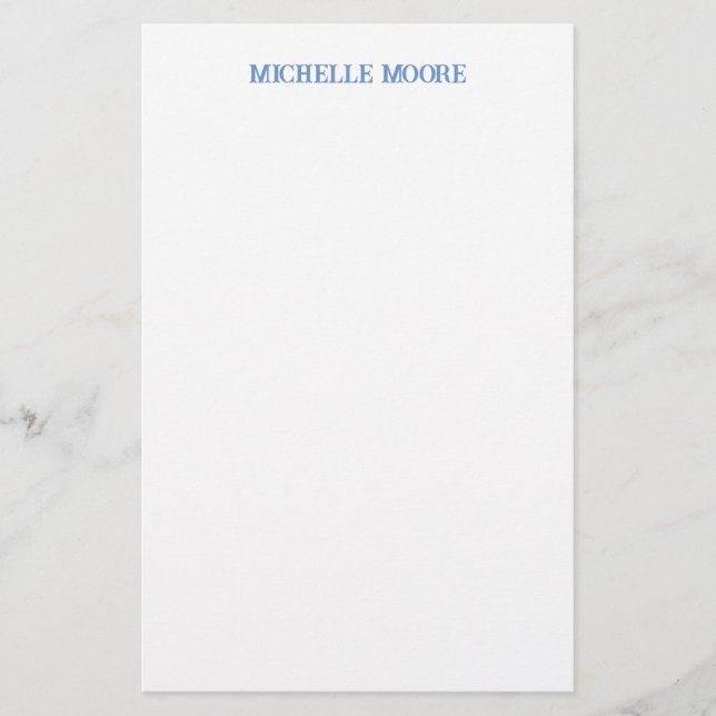 Papelería Nombre minimalista moderno sencillo (Anverso)