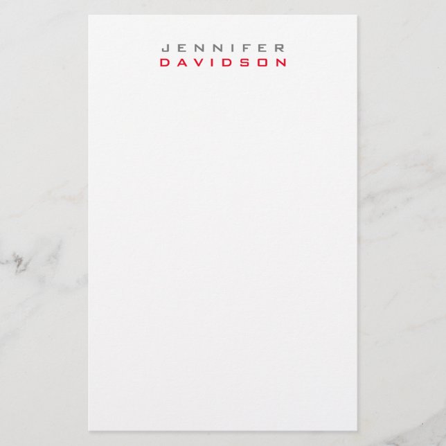 Papelería Nombre moderno profesional y elegante (Anverso)