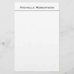 Papelería Nombre moderno simple minimalista profesional