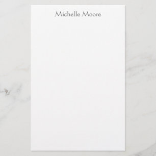 Papelería Nombre personalizado minimalista moderno simple
