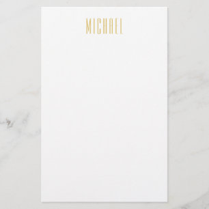 Papelería Nombre profesional moderno minimalista de color do