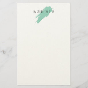 Papelería Nombre Propio Decorativo Chic Sencillo Simple Azul