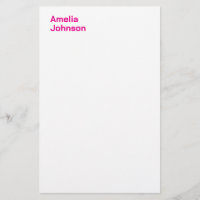 Nombre Rosa Caliente Moderno Minimalista Profesion