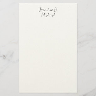 Papelería Nombres de Parejas de Caligrafía Chic Encantadora