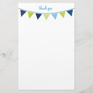 Papelería NOTA personalizado lindo lienzo brillante azul neg