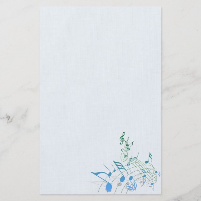 Papelería Notas de la música (Anverso)