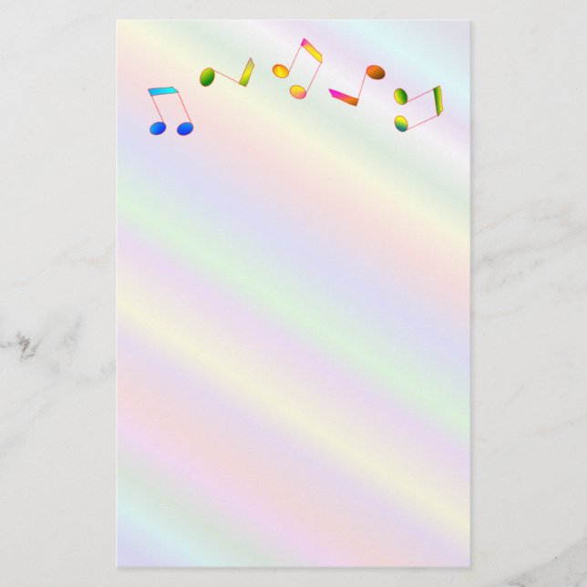Papelería Notas de la música (Anverso)