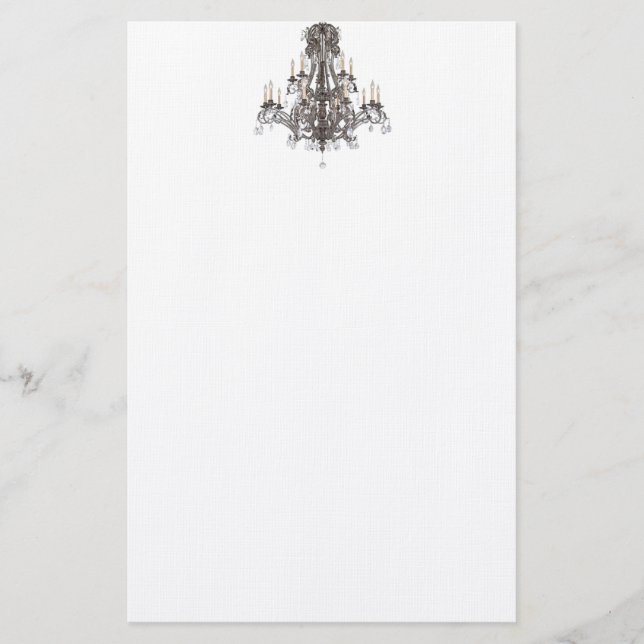 Papelería Notepads de colección Versailles Chandelier (Anverso)