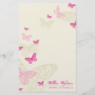 Papelería NOTEPAPER PERSONALIZADO :: mariposas 4P