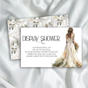 Papelería Novia elegante en ducha con pantalla de color Boda