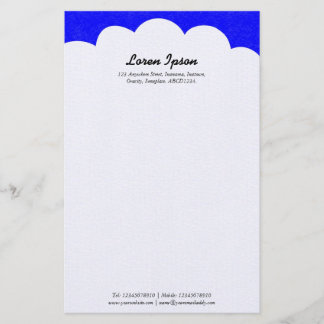 Papelería Nube superior - Azul II