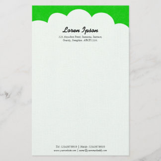 Papelería Nube superior - Verde
