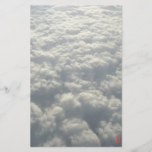 PAPELERÍA NUBES DE FLUJO BLANCO (Anverso)