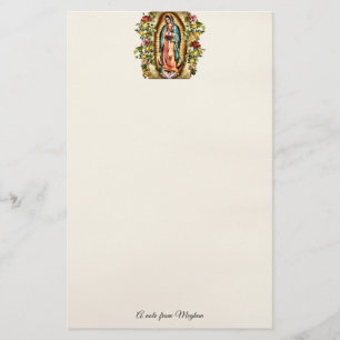 Papelería Nuestra Señora de Guadalupe Rosas Coloridas Person