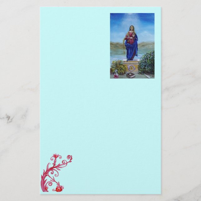 Papelería NUESTRA SEÑORA DE LIGERA Madonna de inmaculada con (Anverso)
