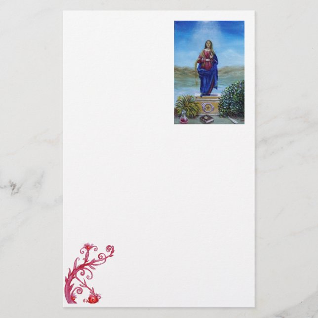 Papelería NUESTRA SEÑORA OF LIGHT Madonna de la Inmaculada (Anverso)