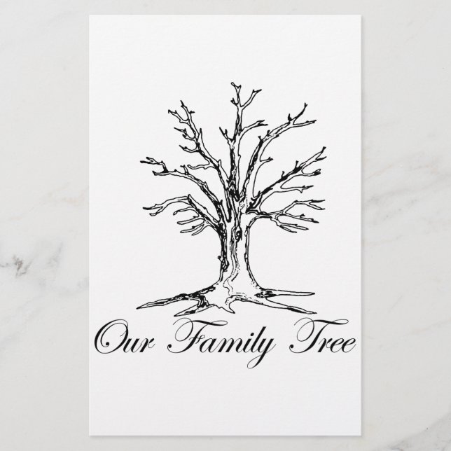 Papelería Nuestro árbol de familia (Anverso)