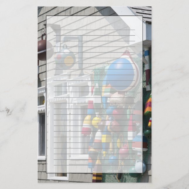 Papelería Nueva Escocia, Canadá. Buoy shop en Blue Rocks in (Anverso)