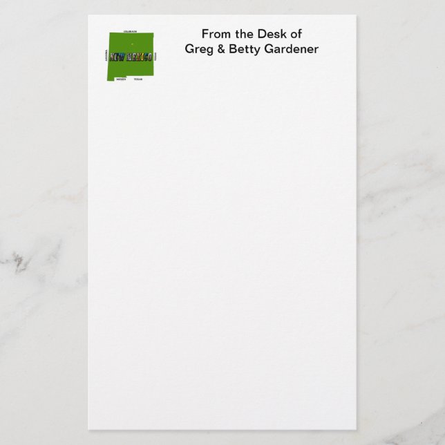 Papelería Nuevo mapa de México - Texto de la foto (Anverso)