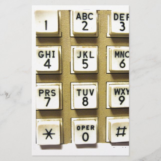Papelería Números de teléfono (Anverso)