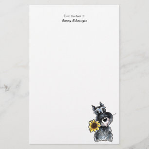 Papelería Obra clásica soleada del Schnauzer