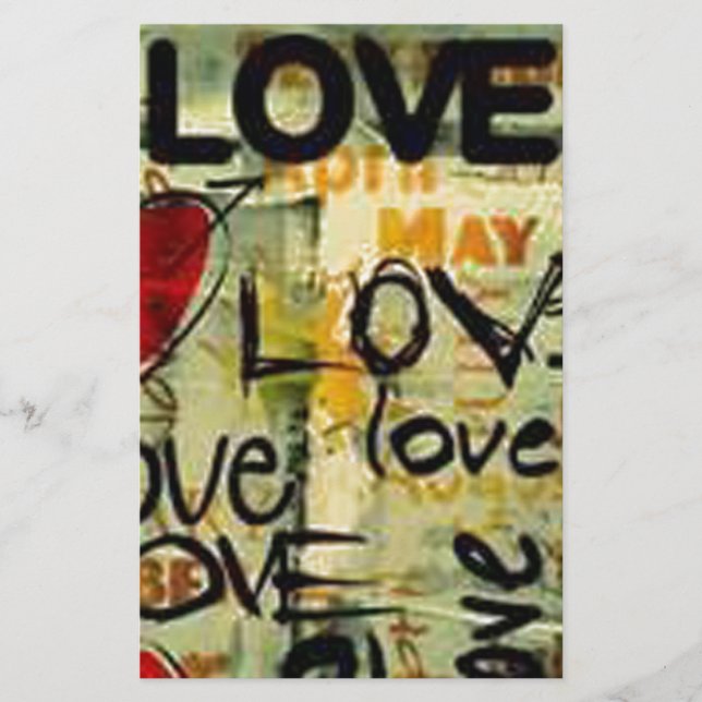 Papelería Obtén Un Pequeño Graffiti De Amor (Anverso)