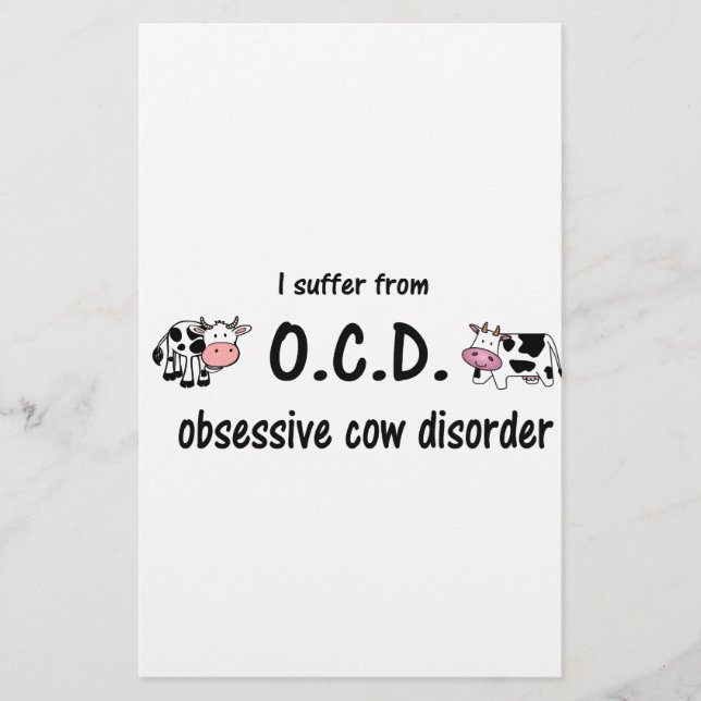 Papelería OCD Cow (Anverso)