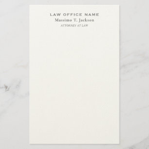 Papelería Oficina de abogado clásico llano abogado