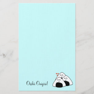Papelería Oishii Onigiri inmóvil (azul claro)