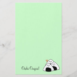 Papelería Oishii Onigiri inmóvil (palidezca - el verde)