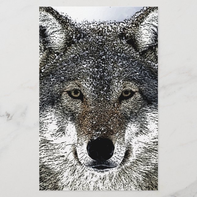 Papelería Ojos de lobo (Anverso)