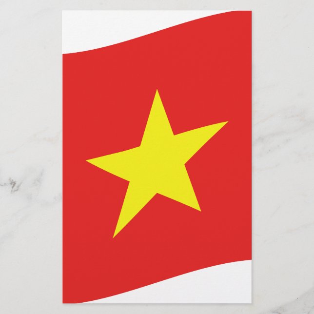 Papelería Ola de bandera de Vietnam (Anverso)