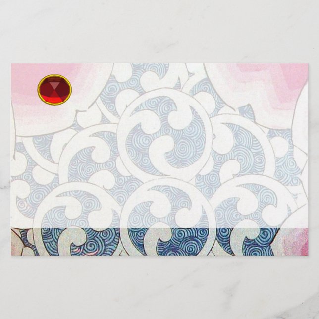 PAPELERÍA OLAS ROJAS RUBY (Anverso)