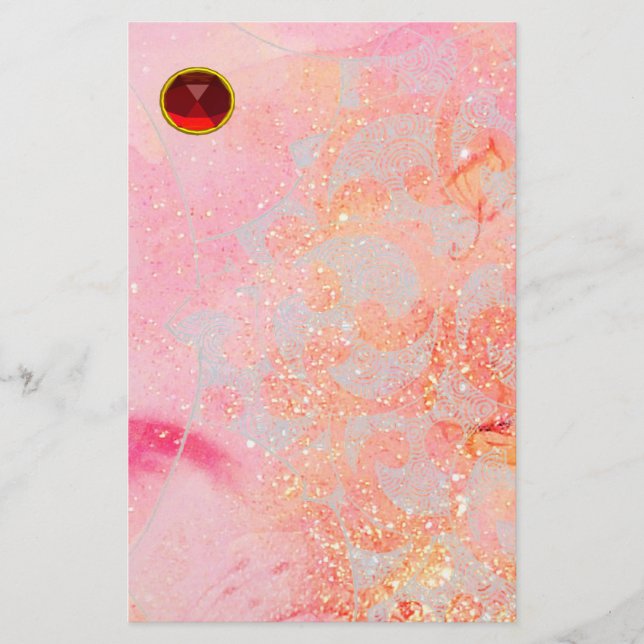 PAPELERÍA OLAS ROJAS RUBY (Anverso)