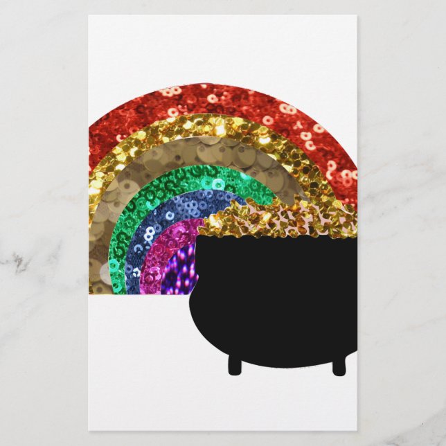 Papelería olla de arcoiris o oro (Anverso)