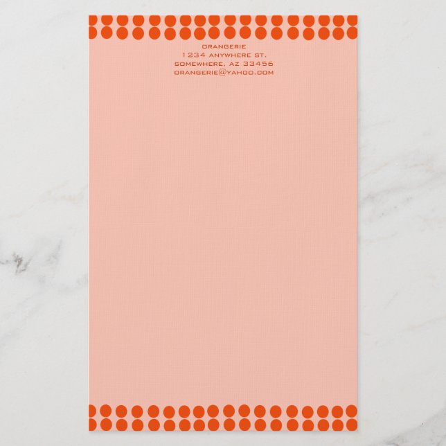 Papelería Orangerie (Anverso)