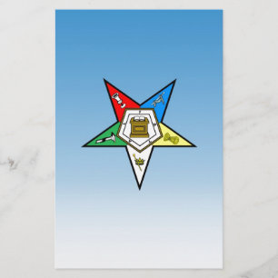 Papelería Orden de OES del azul del este de la estrella