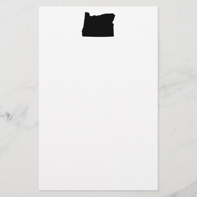 Papelería Oregón en blanco y negro (Anverso)