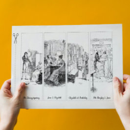 Papelería Orgullo y prejuicio de Jane Austen Marcador de pap