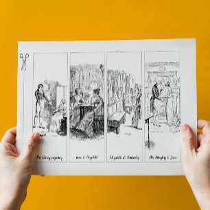 Papelería Orgullo y prejuicio de Jane Austen Marcador de pap