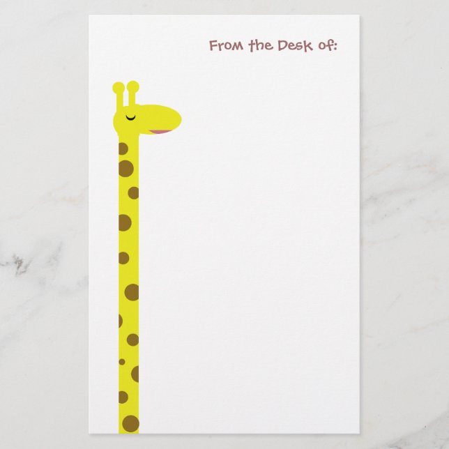 Papelería Orgullosa Giraffe (Anverso)