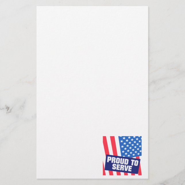 Papelería Orgulloso de Servir (Anverso)