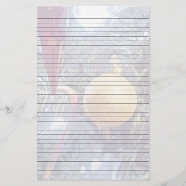 Papelería Ornamentos feriados de invierno (Anverso)