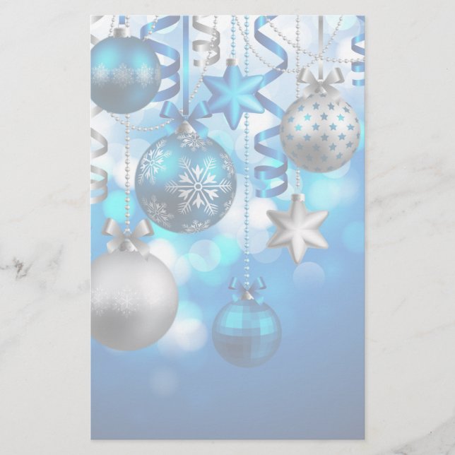 Papelería Ornamentos navideños de Feliz (Anverso)