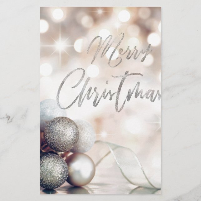 Papelería Ornamentos navideños de Feliz (Anverso)