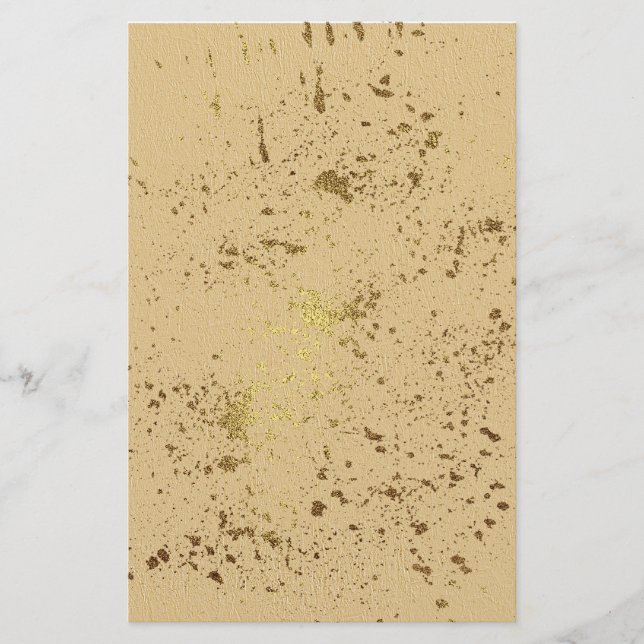 Papelería Oro Splash (Anverso)