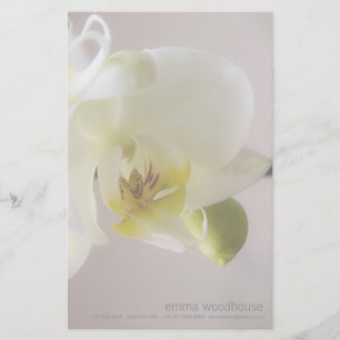 Papelería Orquídea blanca • Efectos de escritorio persona