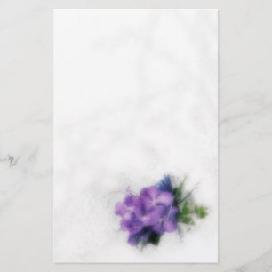 Papelería Orquídeas púrpuras 1