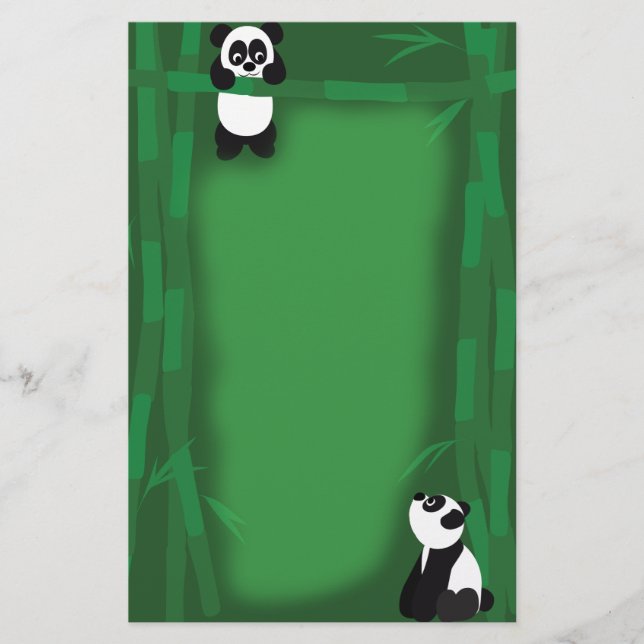 Papelería Oso de panda inmóvil (Anverso)