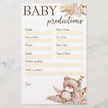 Oso de peluche para el juego de predicción de la d